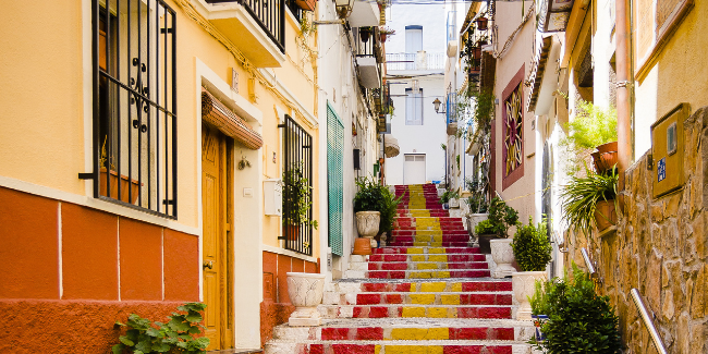 El casco urbano de Calpe